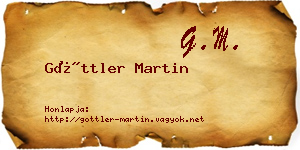 Göttler Martin névjegykártya